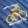 Herren T-Shirt Pedal Power True Blue