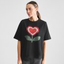Damen T-Shirt Love Flower