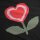 Damen T-Shirt Love Flower
