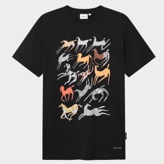 Herren T-Shirt Mustang Party Black
