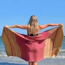 Hammam-Badetuch Fouta burgunderrot