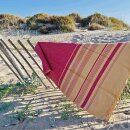Hammam-Badetuch Fouta burgunderrot