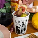 Keramik-Becher - striped Love