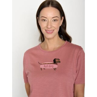 Damen T-Shirt Hot Dog