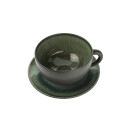 Keramik-Jumbotasse mit Untertasse, 450 ml Samoa
