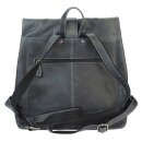 Leder-Rucksack/Lunch Bag Vintage schiefer