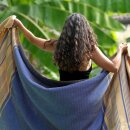 Hammam-Badetuch Fouta dunkelblau