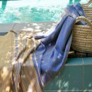 Hammam-Badetuch Fouta dunkelblau